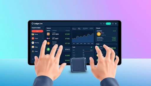 Ledger Live dashboard showing secure multi-crypto portfolio tracking